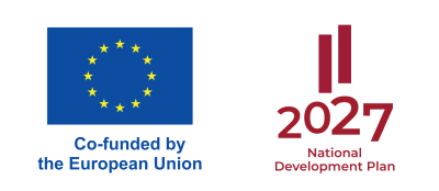 Co-founded by the European Union logo and National Development Plan logo.