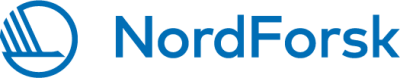 Ziemeļvalstu pētniecības programmas “Nordforsk” logotips zilā krāsā