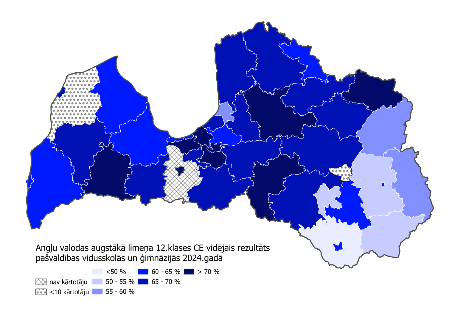 Latvijas kontūras karte ar datiem