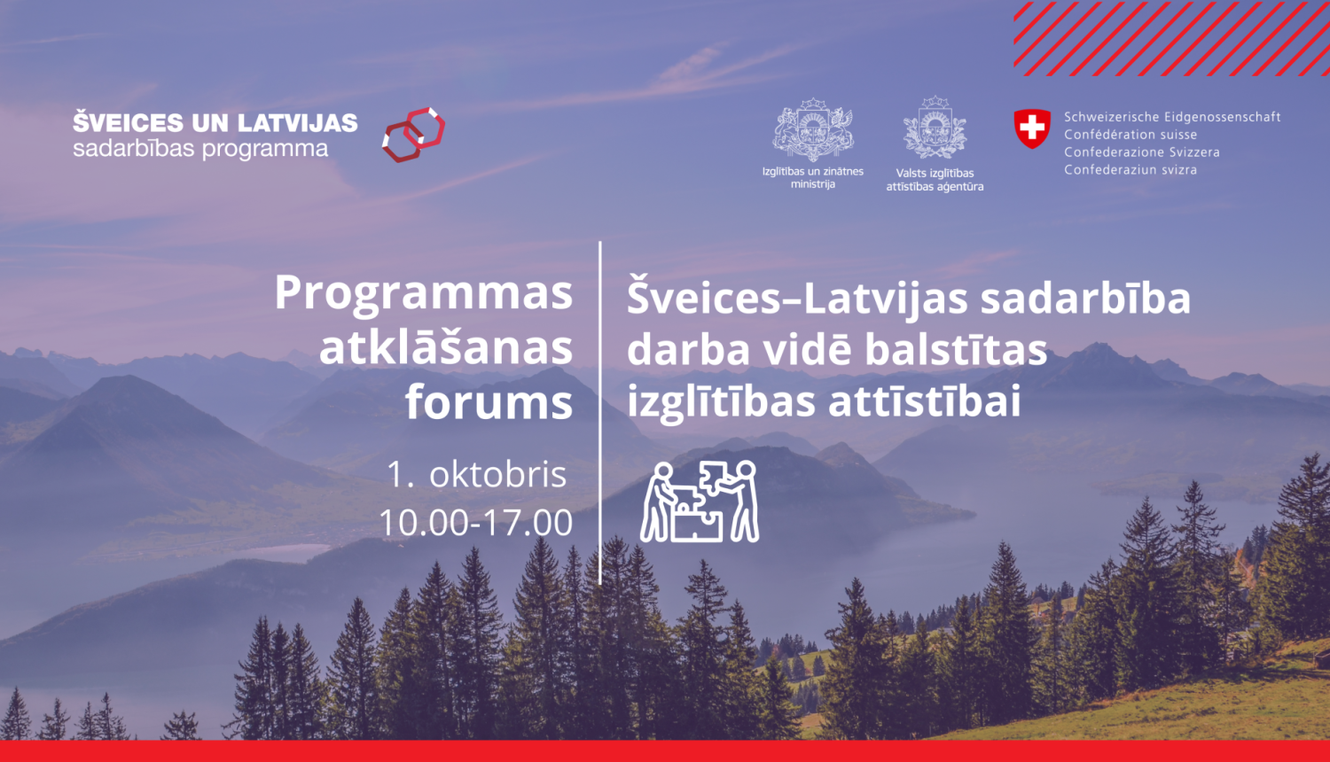 Programmas atklāšanas forums 1. oktobrī no 10.00 līdz 17.00.