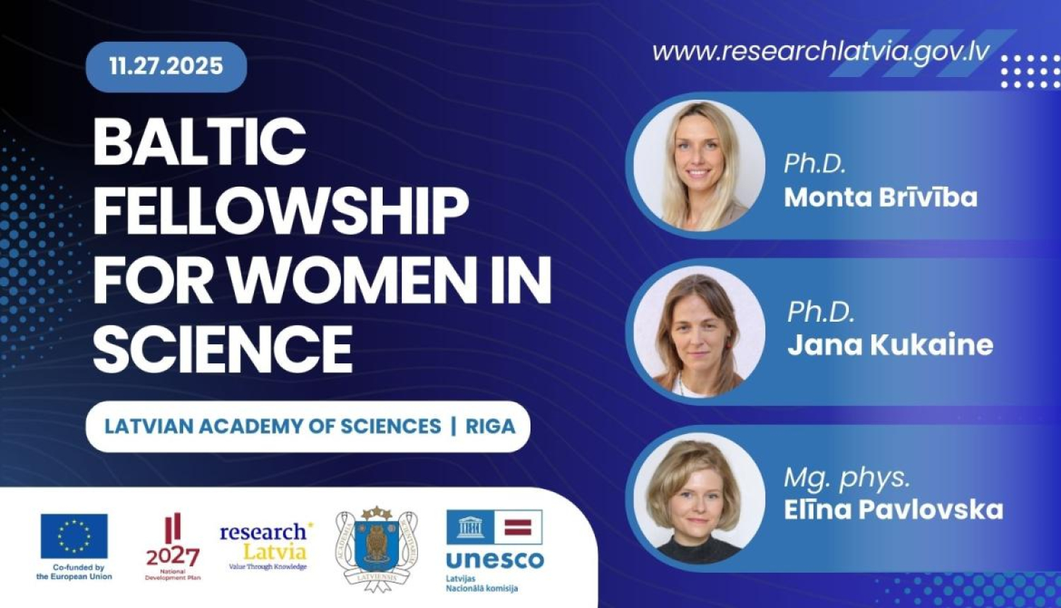 Baltic Fellowship for women in science
